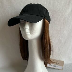 Cardani medium auburn long hair baseball hat